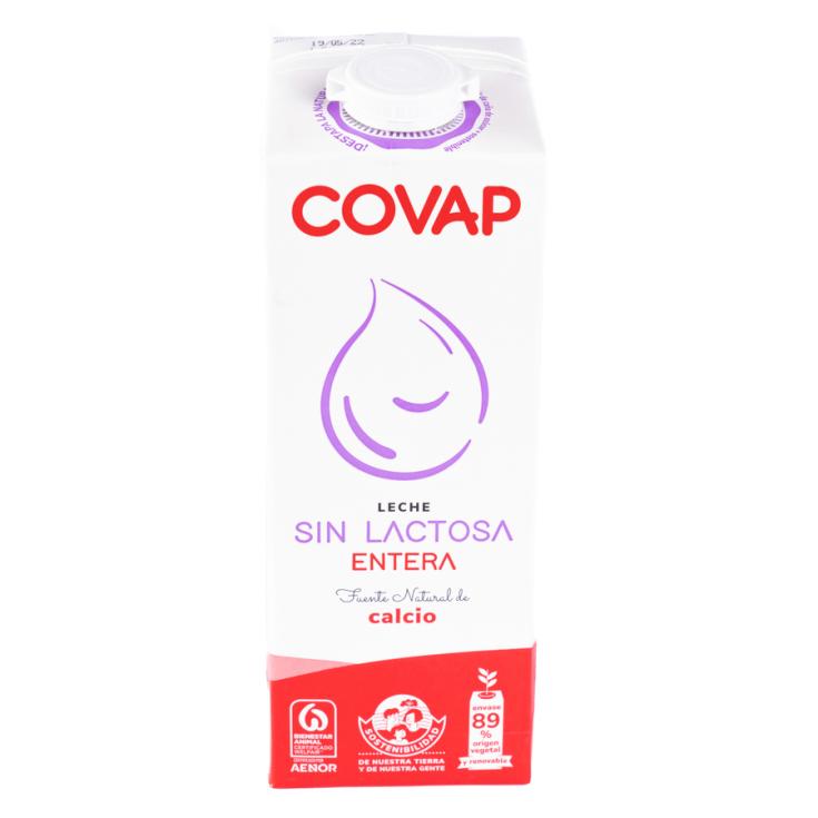 LECHE ENTERA S/LACTOSA COVAP 1L