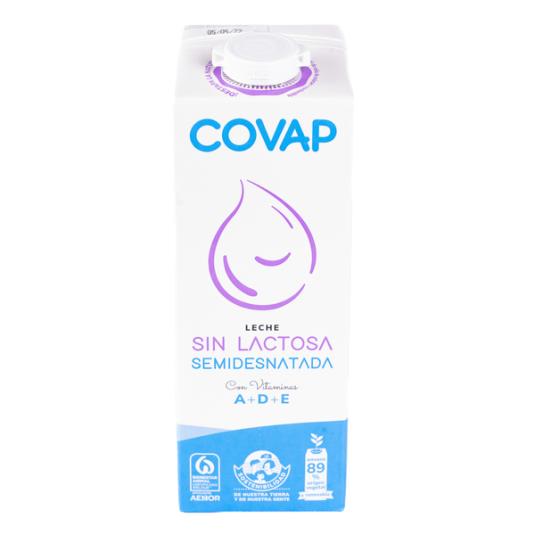 LECHE SEMIDESNATADA S/LACTOSA COVAP 1L