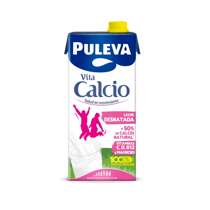 LECHE VITA CALCIO DESNATADA PULEVA 1L