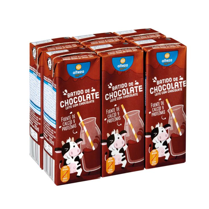 BATIDO CHOCOLATE ALTEZA 200ML P-6 - Supermercados Ruiz Galan