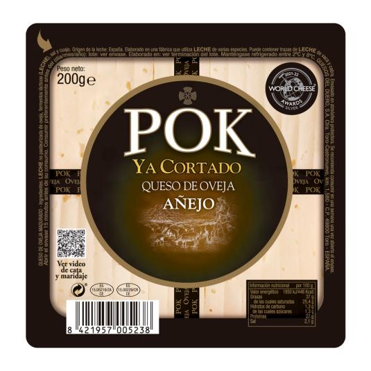 QUESO YA CORTADO G.BAQ.POK AÑEJO 200G