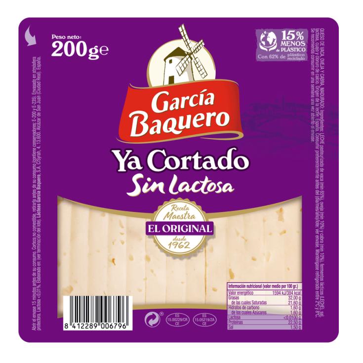 QUESO YA CORTADO G.BAQ S/LACTOSA 200G