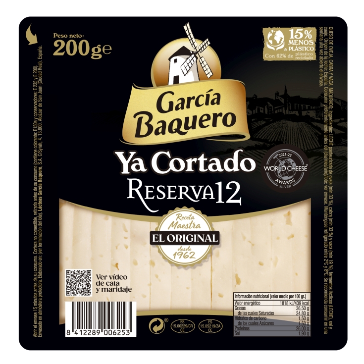 QUESO YA CORTADO G.BAQ.RESERVA 200G