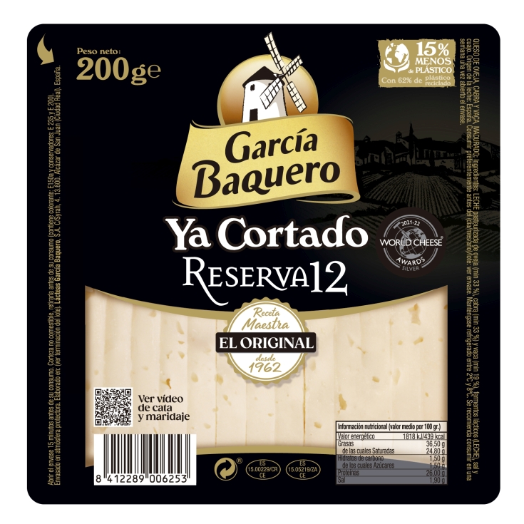 QUESO YA CORTADO G.BAQ RESERVA 200G