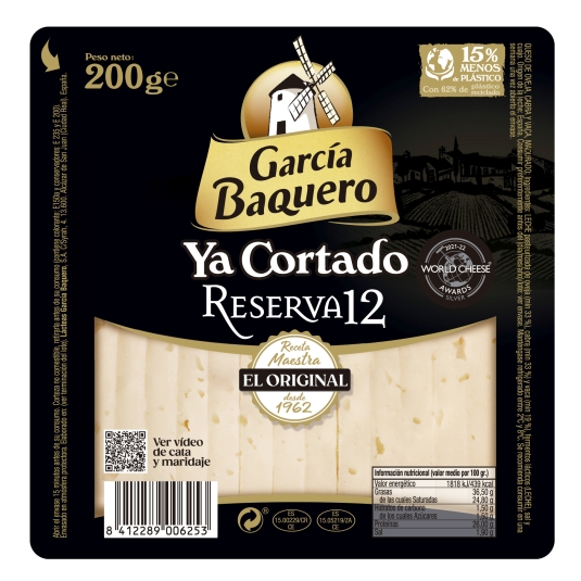 QUESO YA CORTADO G.BAQ.RESERVA 200G