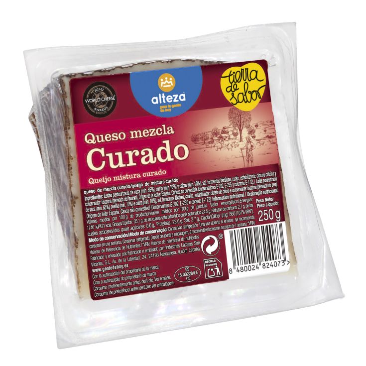 QUESO MEZCLA CURADO ALTEZA 250G