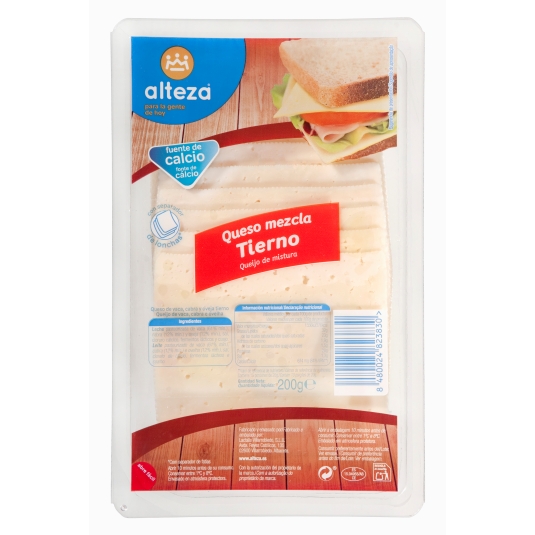 QUESO MEZCLA TIERNO LONCHAS ALTEZA 200G