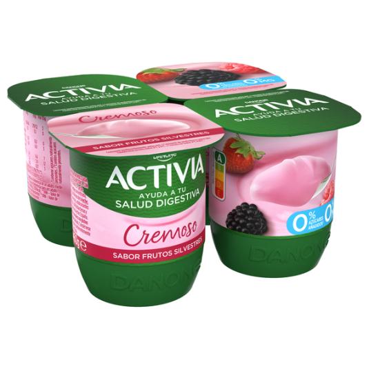 ACTIVIA 0% CREMOSO F.SILVESTRE 4U