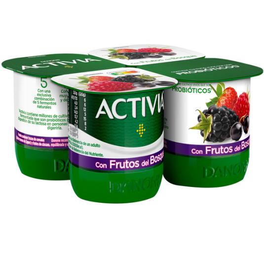 ACTIVIA C/FRUTAS DEL BOSQUE 4U