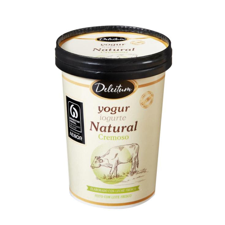 YOGUR NATURAL CREMOSO DELEITUM 450G