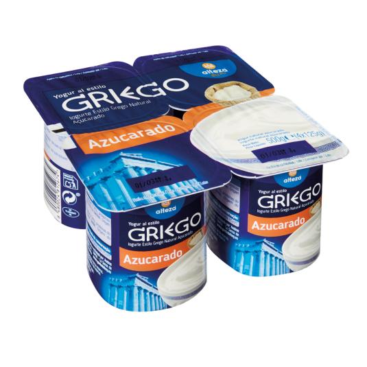 YOGUR GRIEGO NATURAL AZUCARADO ALTEZA 4U