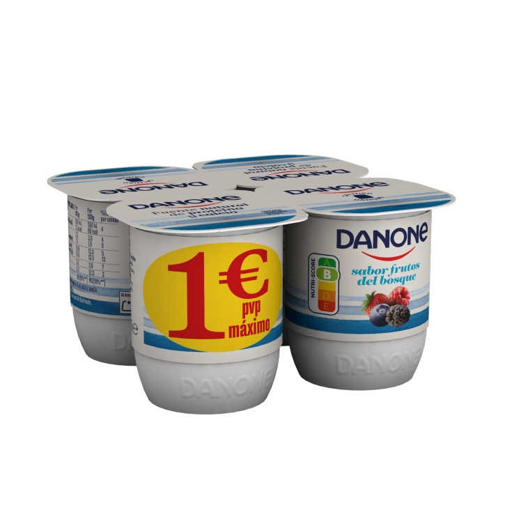 YOGUR FRUTAS DEL BOSQUE DANONE 4U