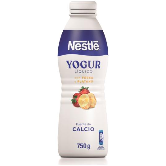 YOG.LIQ.FRESA/PLATANO NESTLE 750G