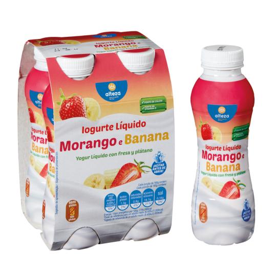 Comprar Yogur liquido fresa y platano danone 550gr en Cáceres