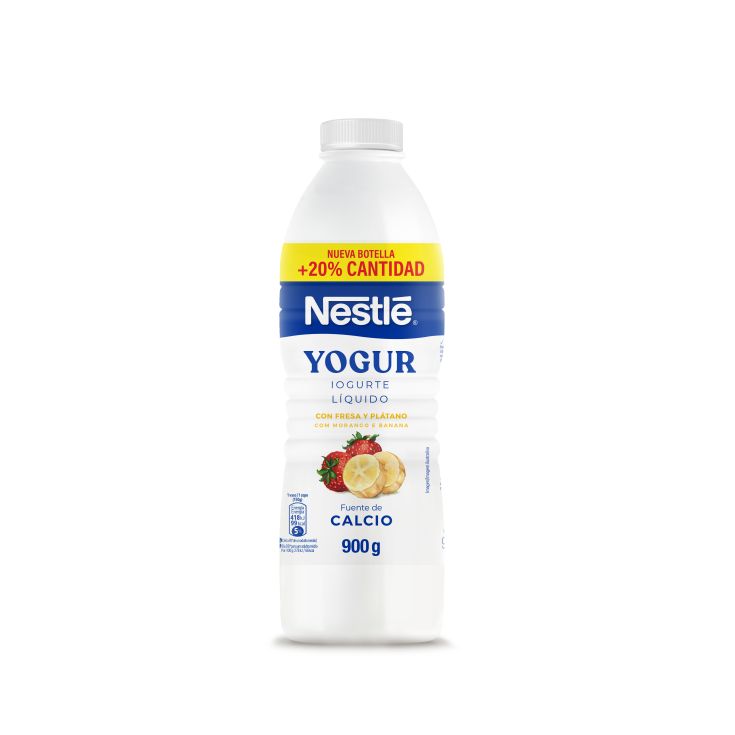 YOG.LIQ.FRESA/PLATANO NESTLE 900G