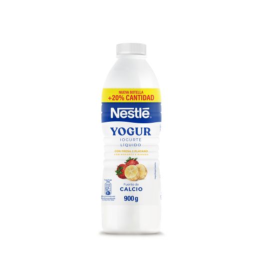 YOG.LIQ.FRESA/PLATANO NESTLE 900G