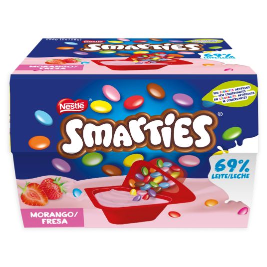 YOG.BICOMPARTIDO SMARTIES FRESA 2U