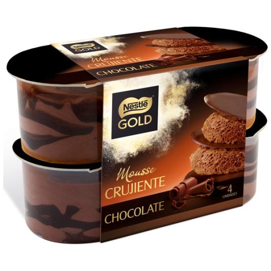 MOUSSE GOLD CHOCO CRUJIENTE NESTLE 4U