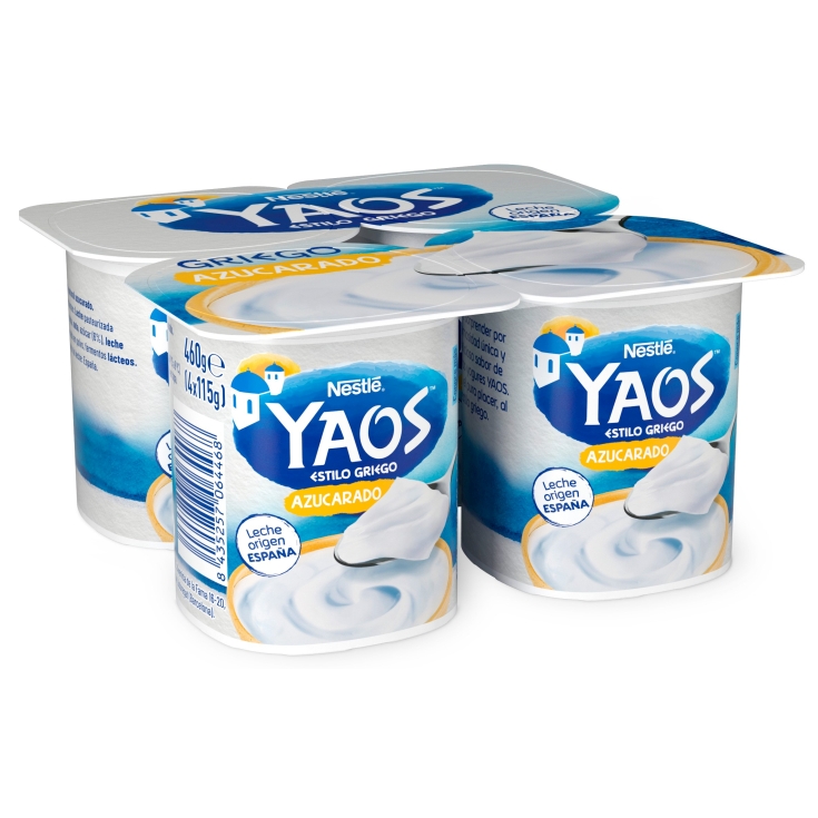 YOGUR YAOS NATURAL AZUCARADO NESTLE 4U