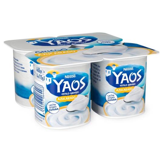 YOGUR YAOS NATURAL AZUCARADO NESTLE 4U