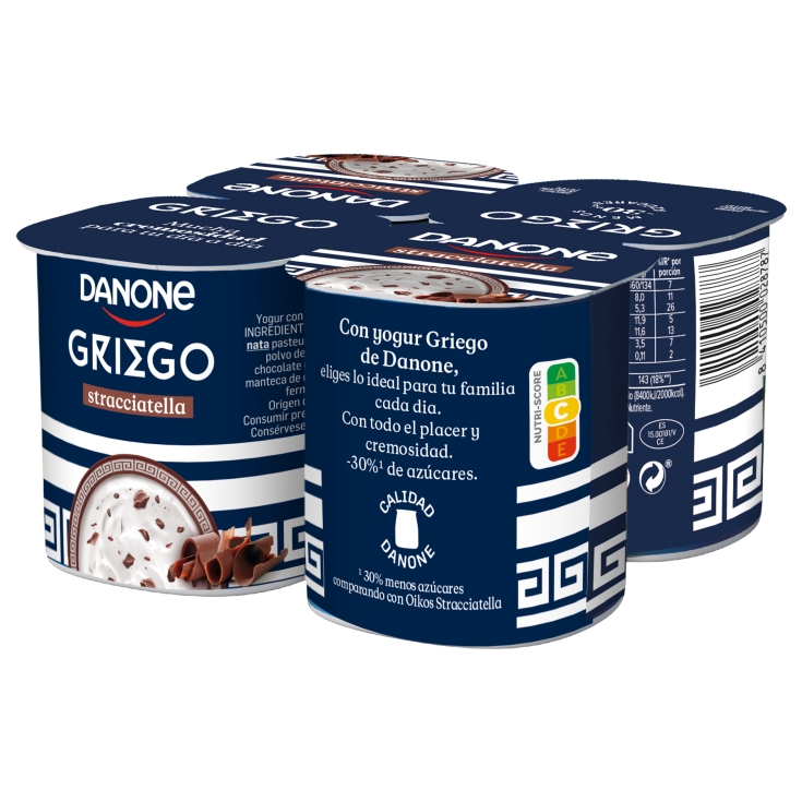 YOGUR GRIEGO STRACCIATELLA DANONE 4U