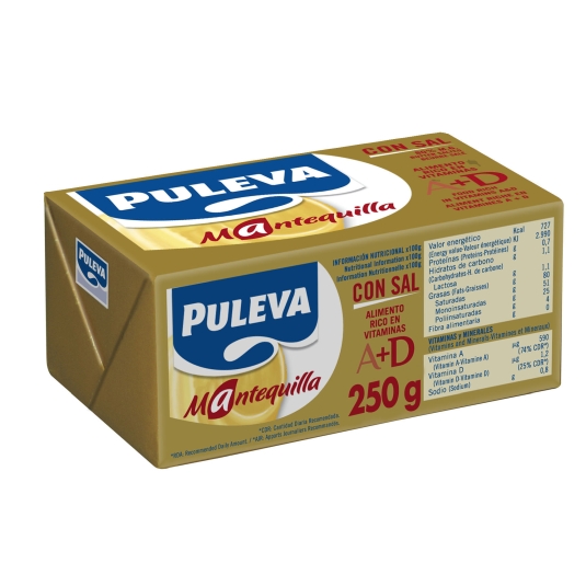 MANTEQUILLA PULEVA C/SAL 250 GR