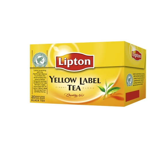 TE BLACK YELLOW LABEL LIPTON 20U