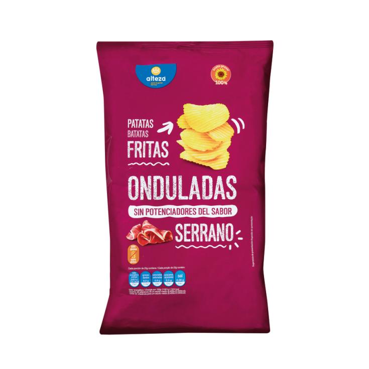 PATATAS FRITAS ONDULADAS JAMON ALTEZA 15