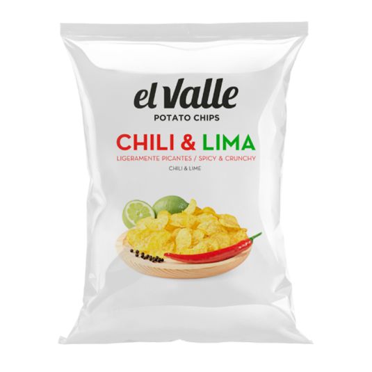 PATATAS FRI.CHILI&LIMA EL VALLE 120G