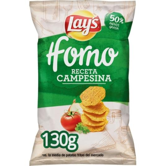 PATATAS FRITAS LAYS HORNO CAMPESINA 130G