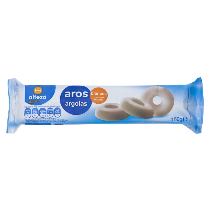 GALLETAS ARO CHOCO BLANCO ALTEZA 128G