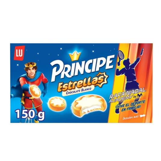 GALLETAS PRINCIPE ESTRELLA CHOCO BLANCO