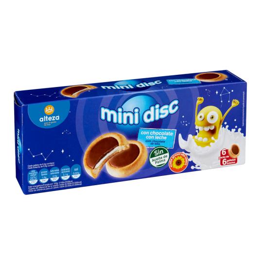 GALLETAS MINI DISC CHOCO/LECHE ALTEZA