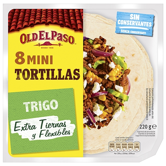 MINI TORTILLAS OLD EL PASO 8U