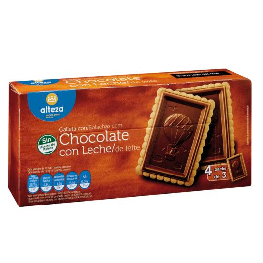 GALLETAS TAB.CHOCO/LECHE ALTEZA 150G