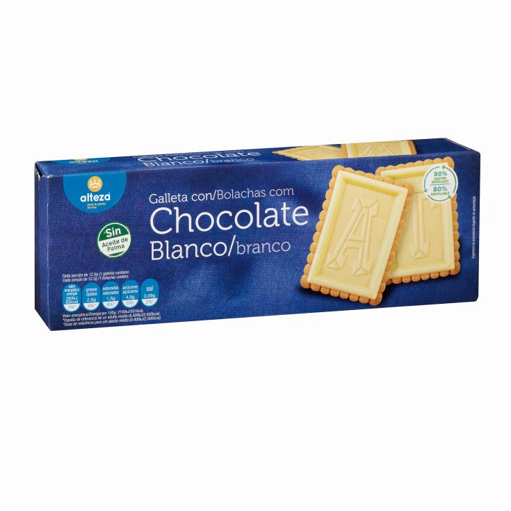 GALLETA TABLETA CHOC.BLANCO ALTEZA