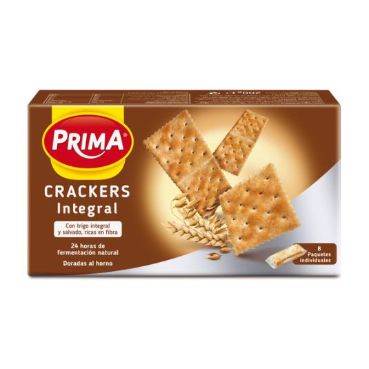 GALLETAS CRACKER INTEGRAL PRIMA 200G