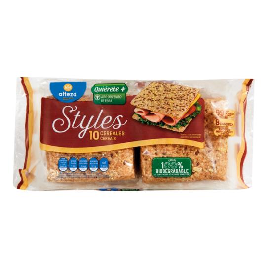 PAN SANDWICH STYLE 10 CEREALES ALTEZA