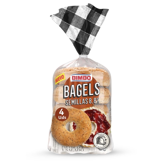 BAGELS SEMILLAS BIMBO 4U