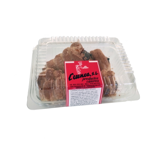 CARACOLAS RELLENA DE CACAO 280 GR