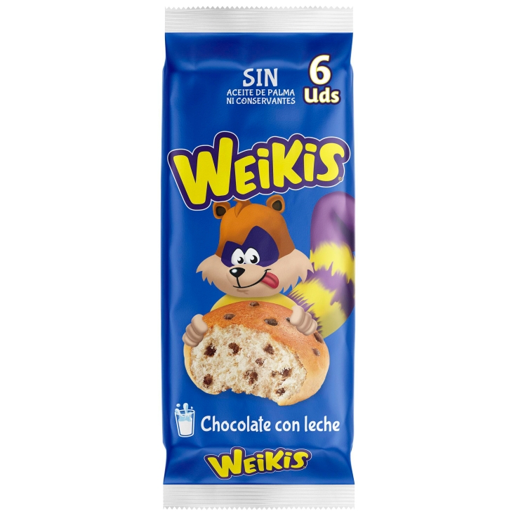 WEIKIS CHOCO C/LECHE LA BELLA EASO 6U