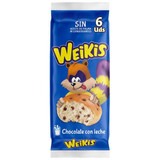 WEIKIS CHOCO C/LECHE LA BELLA EASO 6U