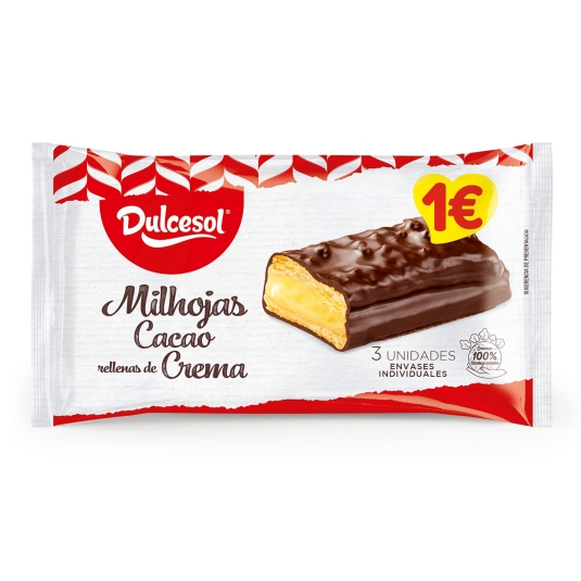 MILHOJAS CHOCOLATE DULCESOL 3U