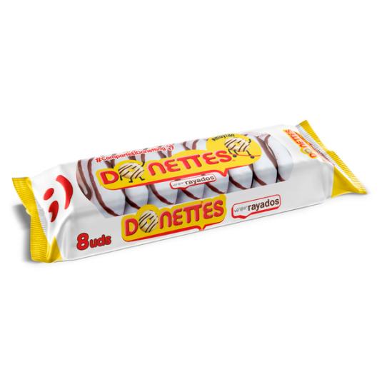 DONETTES RAYADOS 8 UD