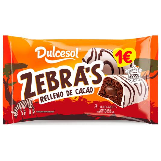 BIZCOCHO ZEBRA´S R/CACAO DULCESOL