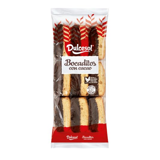 BOCADITOS CACAO DULCESOL 9U