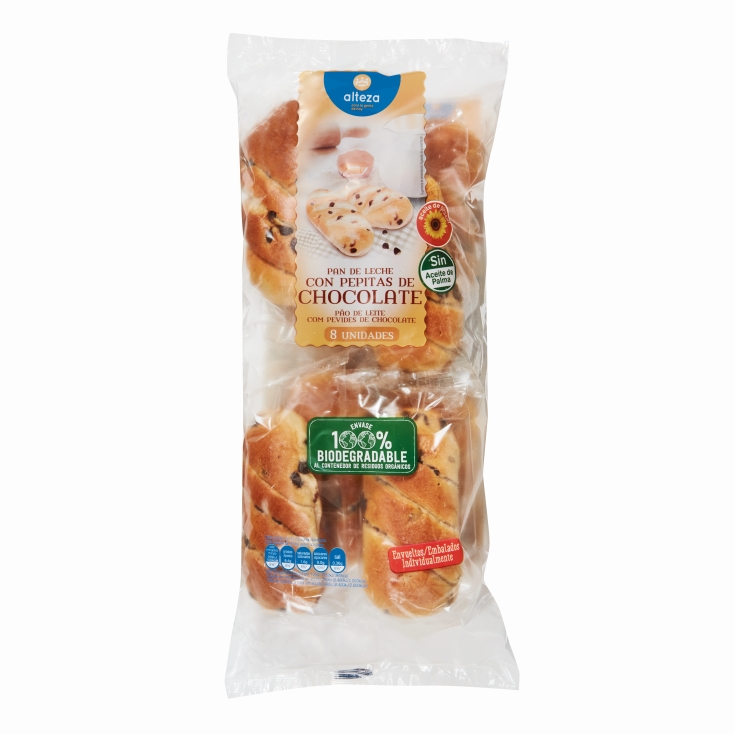 PAN DE LECHE PEPITAS CHOCO ALTEZA 365G