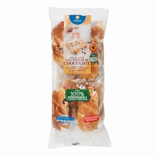 PAN DE LECHE PEPITAS CHOCO ALTEZA 365G