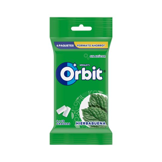 CHICLE HIERBABUENA ORBIT PACK-4