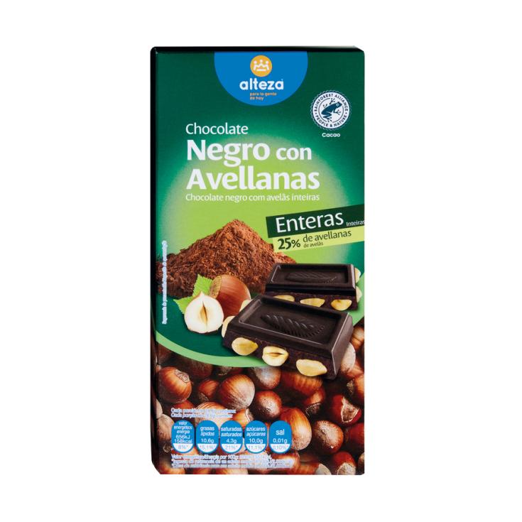 CHOCOLATE NEGRO C/AVELLANAS ALTEZA 200G